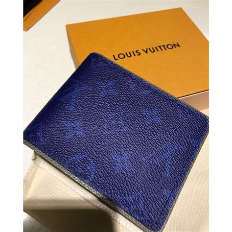 lv blue wallet|louis vuitton billfold wallet.